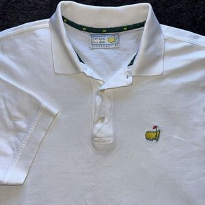 Augusta National Masters Mens Size‎ XL Golf White Polo Cotton Shirt